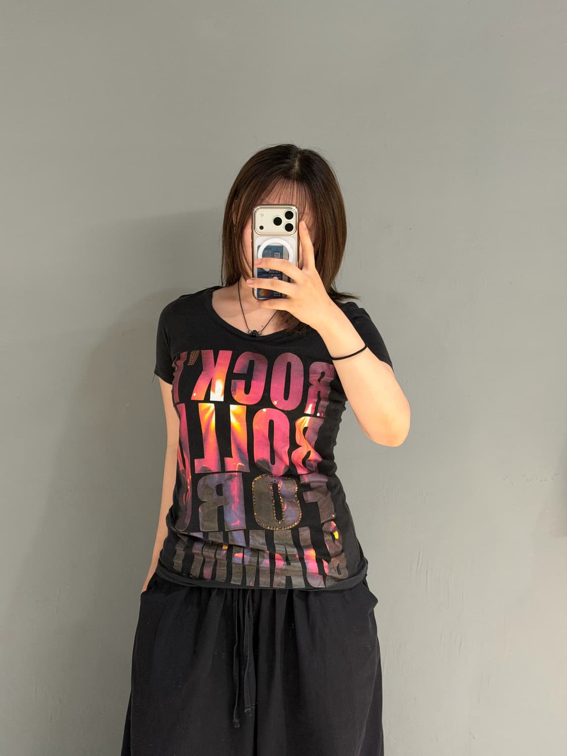 Rock full lettering detail top 상품이미지2