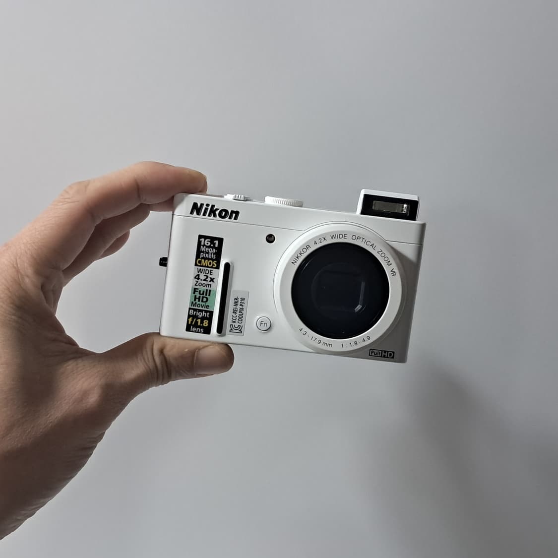 팝업 플래시!) 니콘 쿨픽스 P310 화이트 디카 상품이미지1