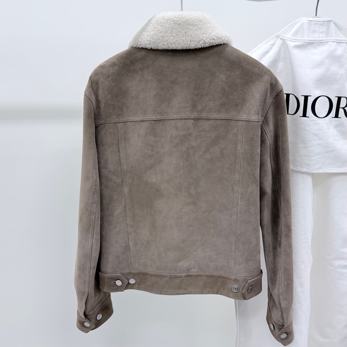 [S+급/46] 디올 시어링 퍼 스웨이드 무스탕 자켓 브라운 상품이미지4