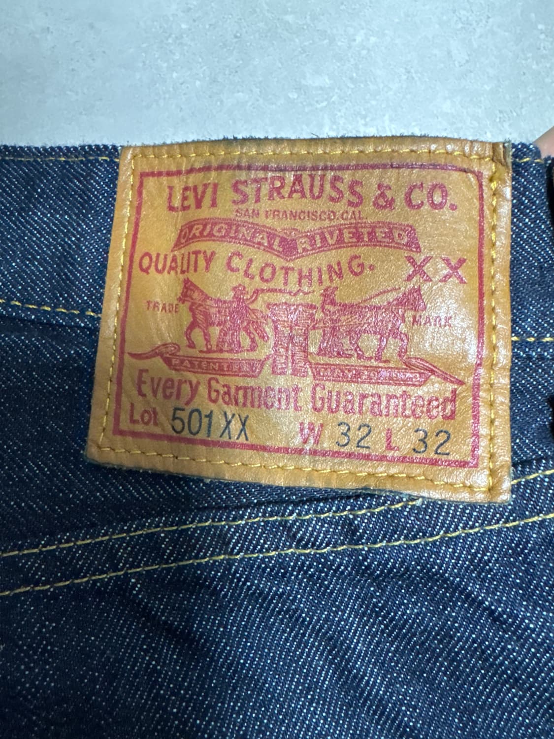 리바이스 LVC 47501 린스드 denim32x32(기장수선) 상품이미지3