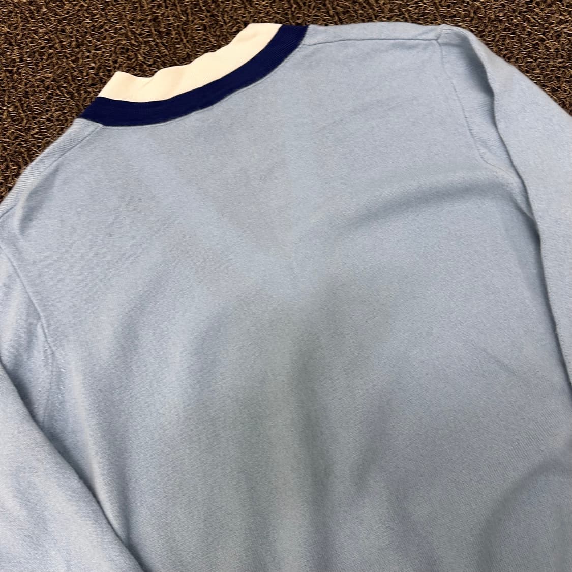 Sandro 산드로 V넥 여성 캐시미어 니트 하늘색 상품이미지8