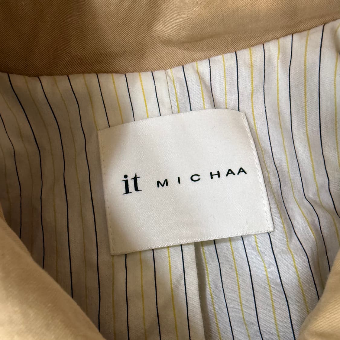 82 잇미샤 벨티드 베이지 트렌치 코트 0330T 상품이미지3