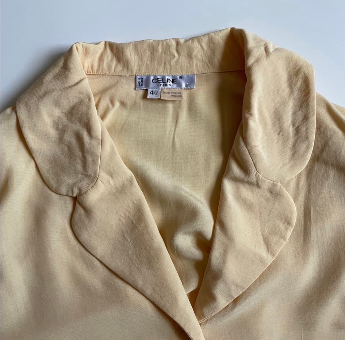 셀린느 비스코스 옐로우 셔츠 상품이미지4