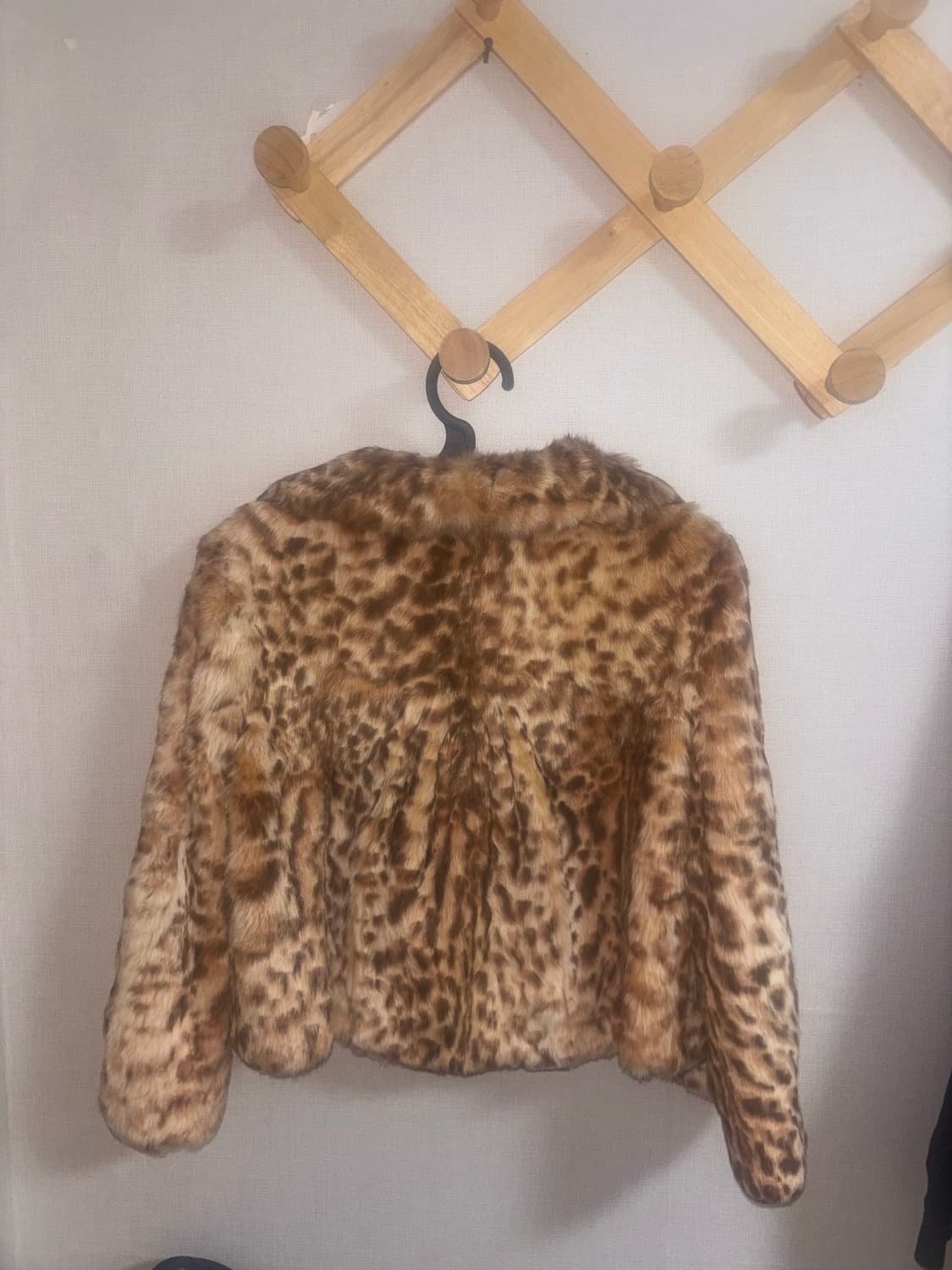 레오파드 리얼 토끼퍼 숏자켓 상품이미지2