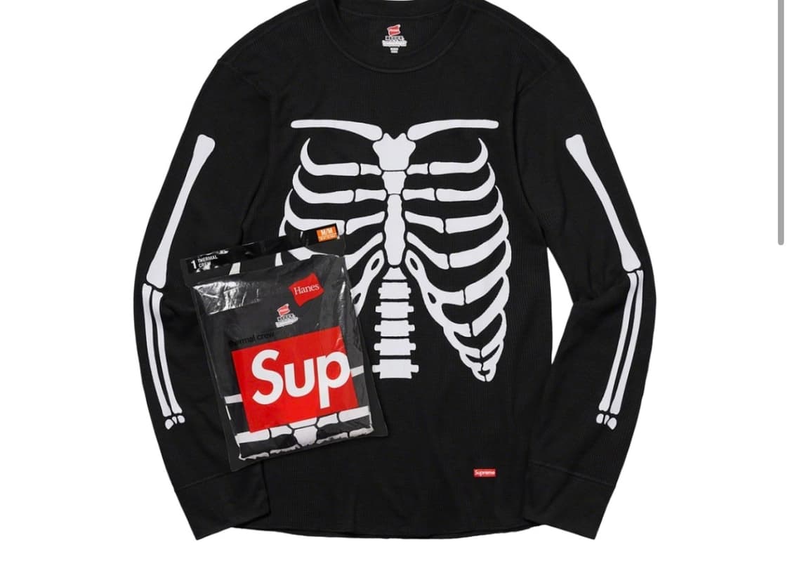 슈프림 헤인즈 본 티 L 상품이미지1