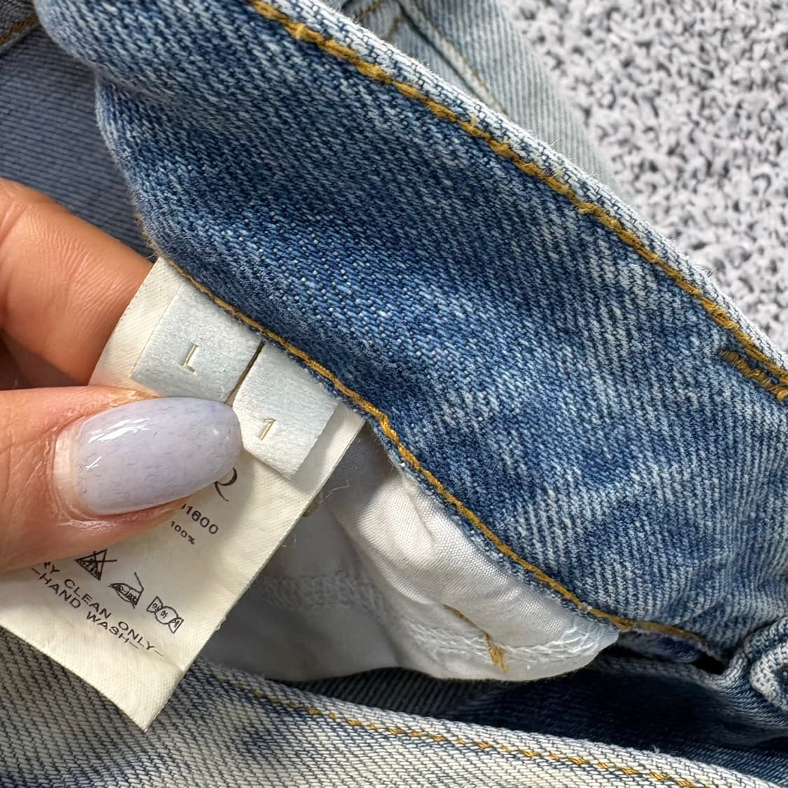 L 오르 연청 데님 팬츠 청바지 0325J 상품이미지6