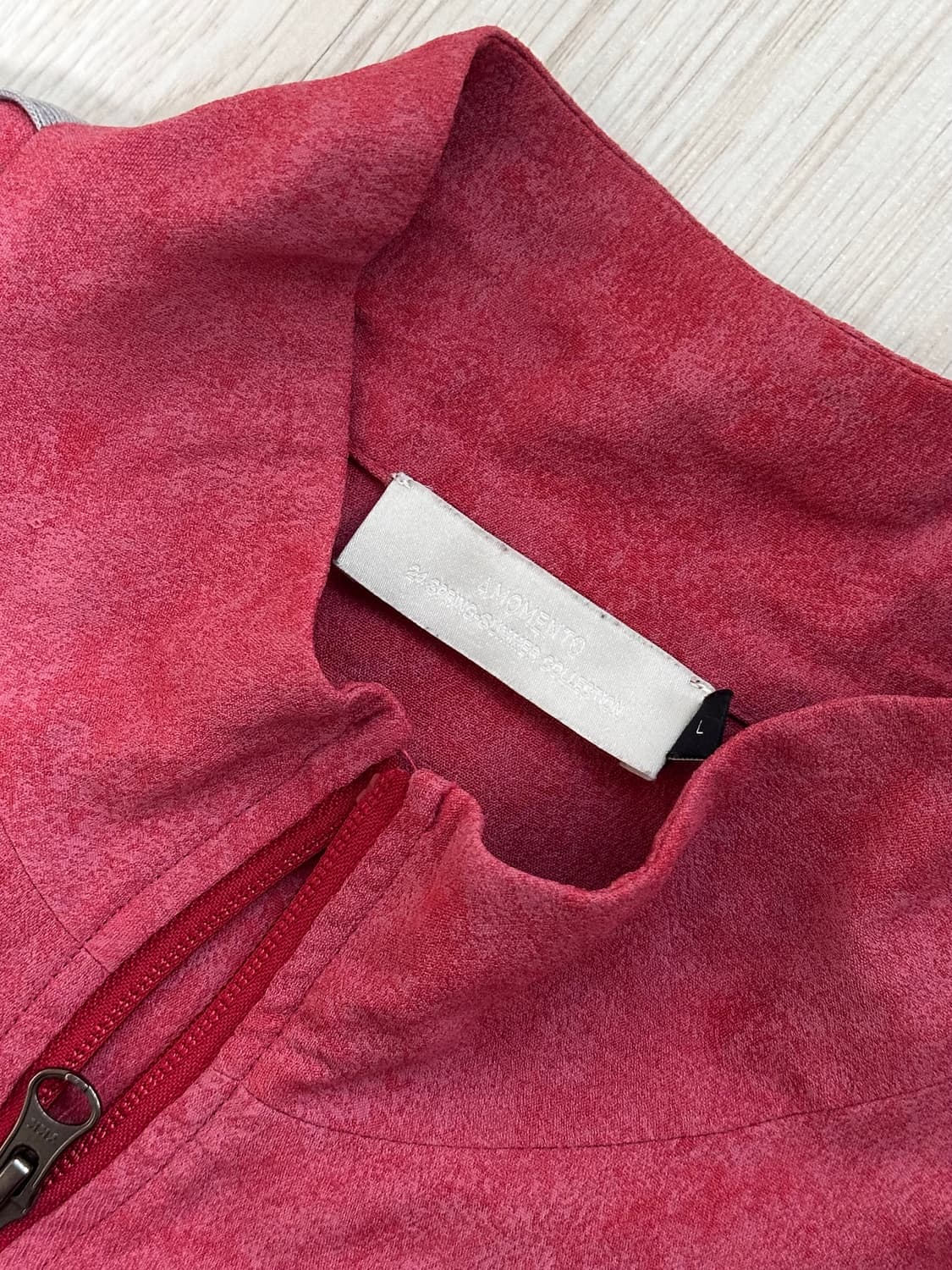 아모멘토 하이넥 집업 블루종 L 상품이미지1