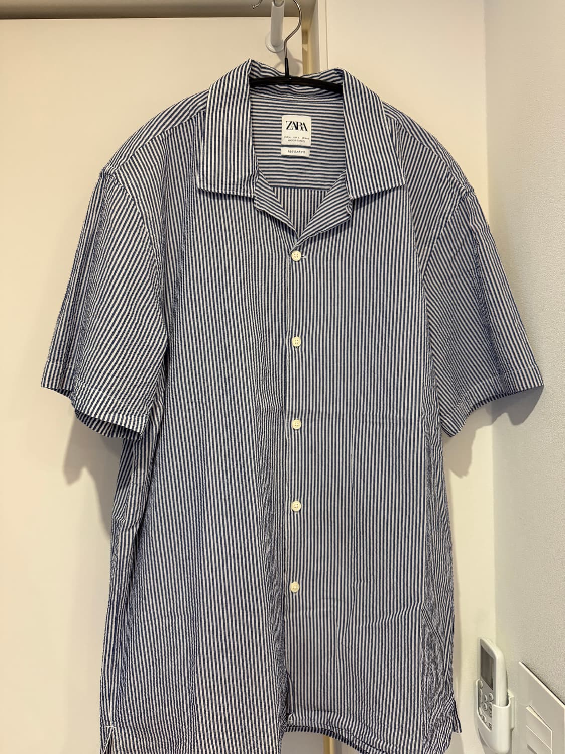 자라 스트라이프 반팔 셔츠 L사이즈 상품이미지1