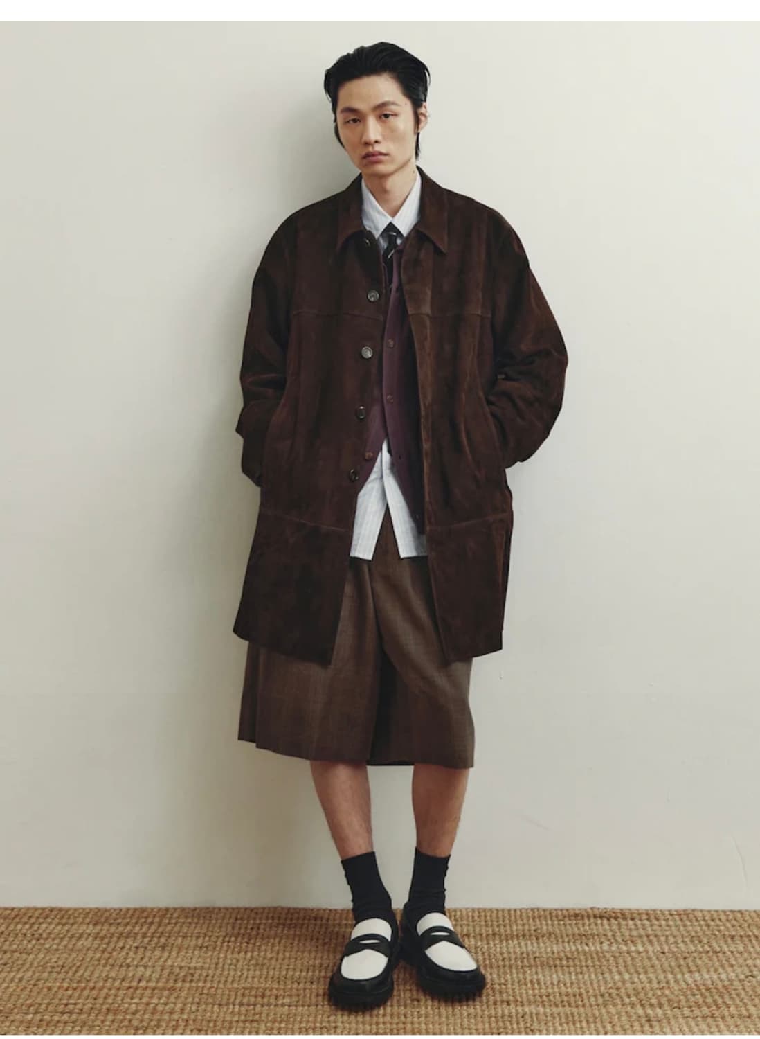 유스 스웨이드 카코트 다크 브라운 m 상품이미지1