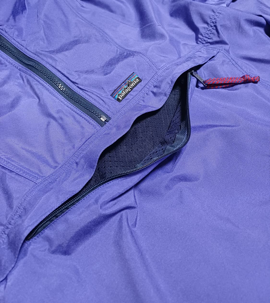 [L] 80s 파타고니아 나일론 아노락 풀오버 - 바이올렛 블루 상품이미지5