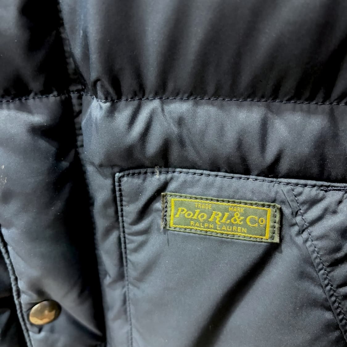 폴로 랄프로렌 네이비 다운 자켓 (L) 상품이미지4