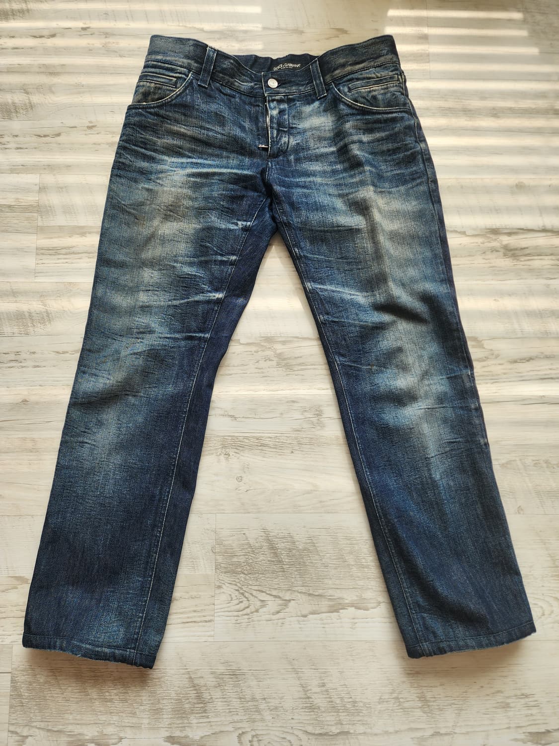 돌체앤가바나 정품 워싱 데님 팬츠 팜 50(34인치)사이즈 남성 청바지 상품이미지1