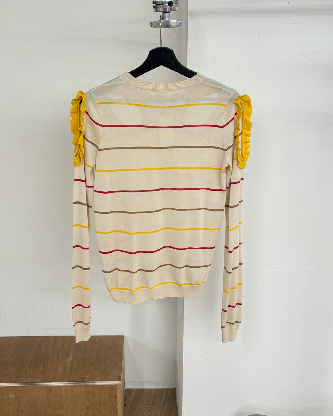 소니아 리키엘 혼방 스트라이프 프릴 가디건 상품이미지6