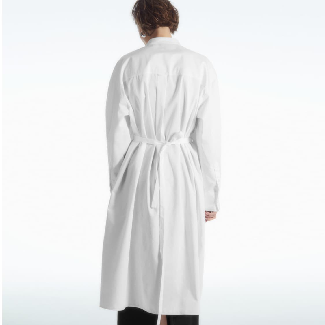 COS 오버사이즈 그랜대드 칼라 셔츠원피스 프리사이즈 상품이미지5