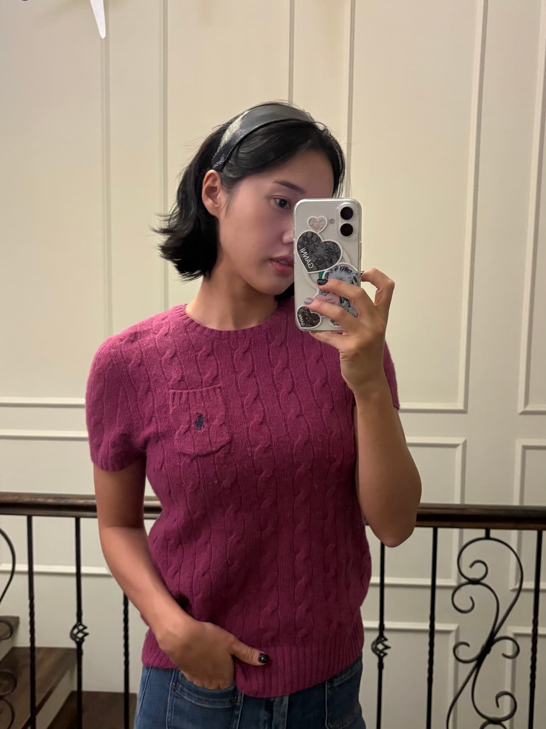 폴로 반팔 포켓 니트 상품이미지2