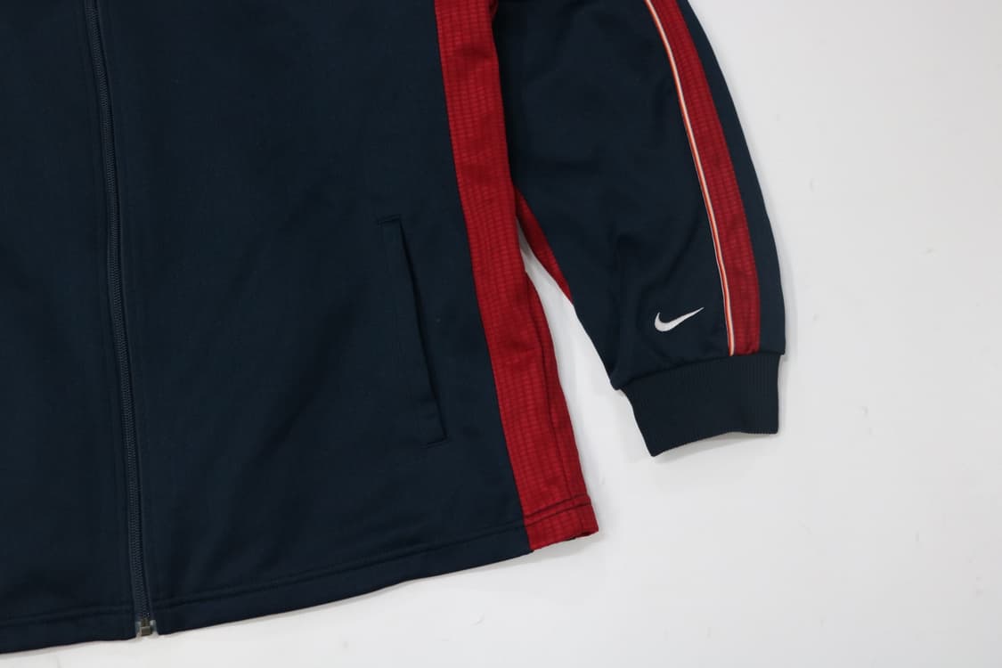 NIKE 00s 나이키 빈티지 사이드라인 립 배색 트랙 자켓 (XL) 상품이미지4