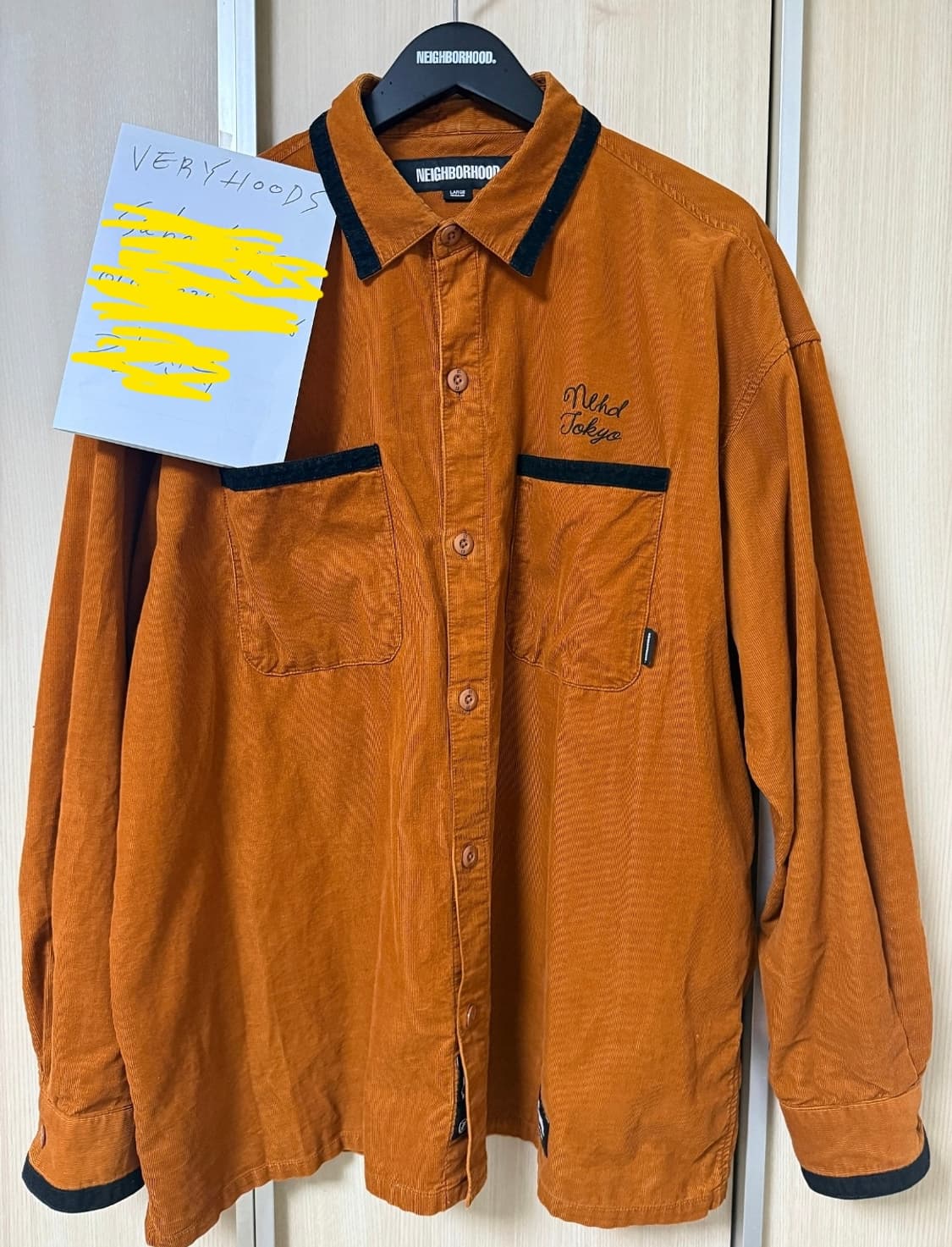 네이버후드 23AW 코듀로이 셔츠 상품이미지1