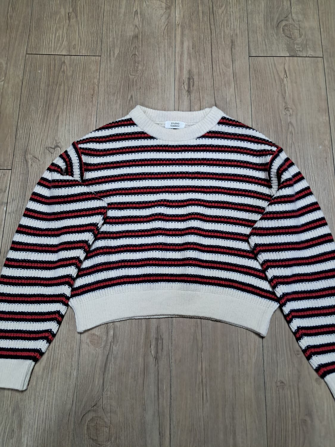 톰보이 크롭 스웨터 F 상품이미지1