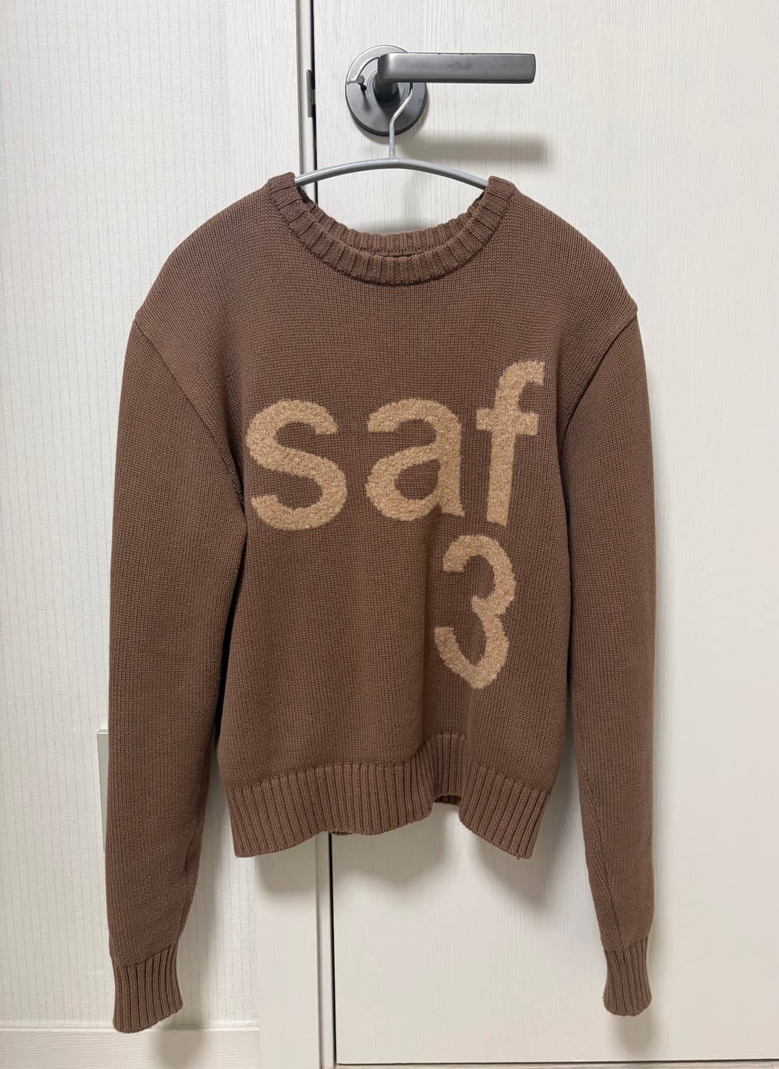 사파리스팟 우먼 1/2 베이직 사파리 니트 브라운 상품이미지2