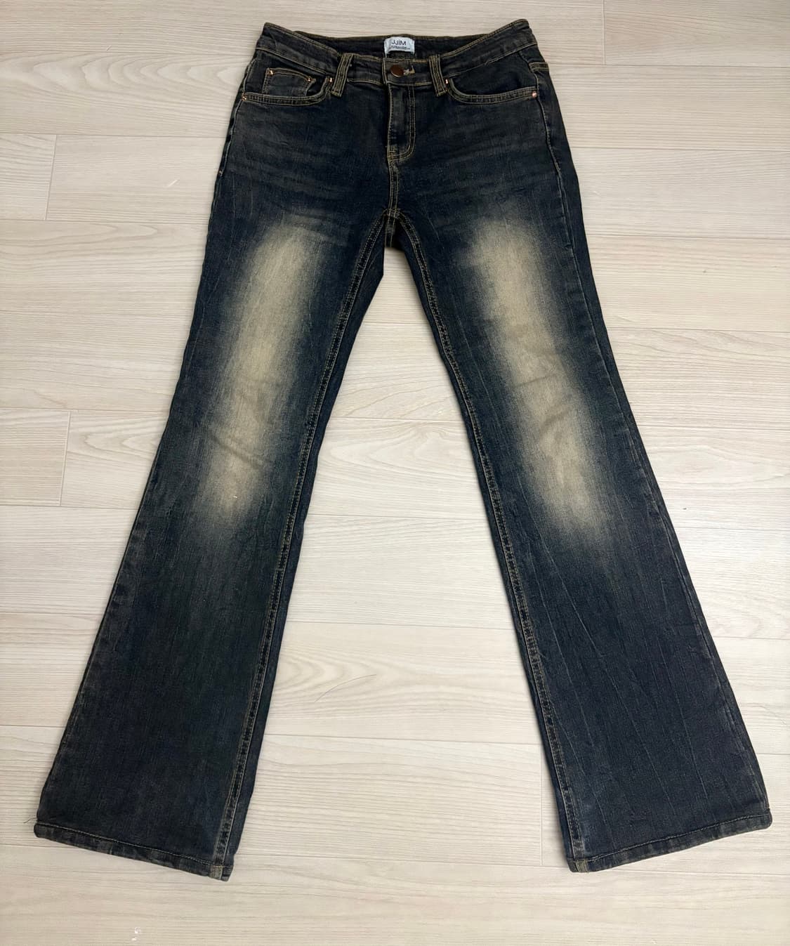 커스텀 펑크 y2k 로우라이즈 청바지 상품이미지3