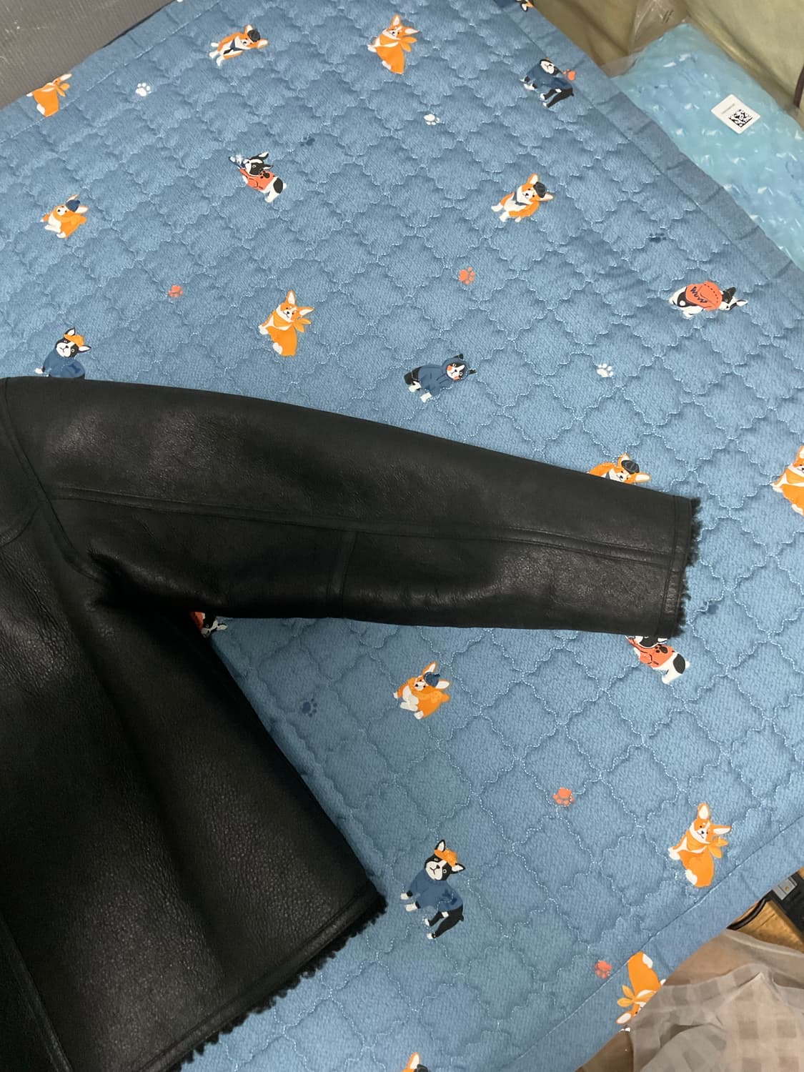 스투시 쉐어링 리버시블 봄버 레더 자켓 M 상품이미지10