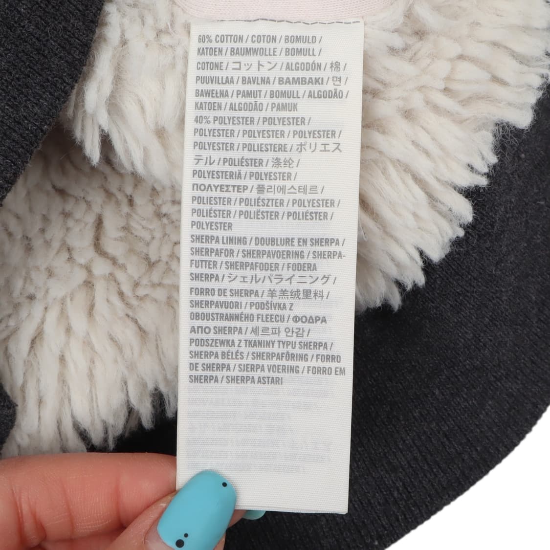 아베크롬비 그레이 쉐르파 후드집업 상품이미지9