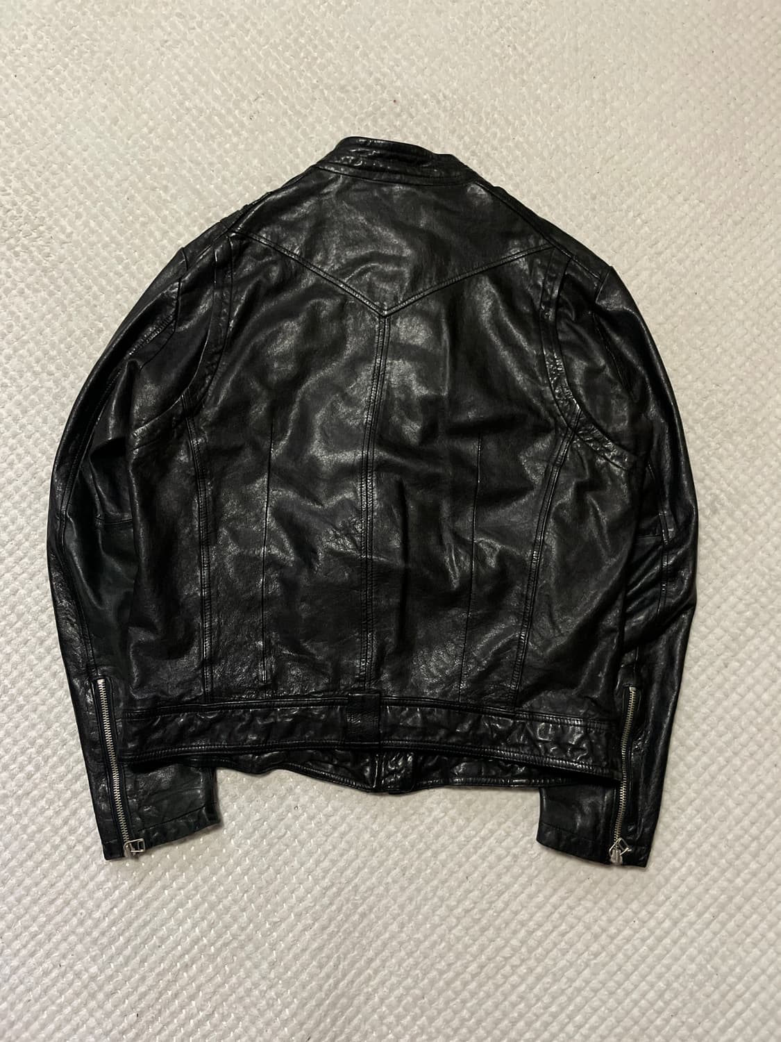 광희시장 웨스턴 무드 램스킨 양가죽 레더 자켓 상품이미지2