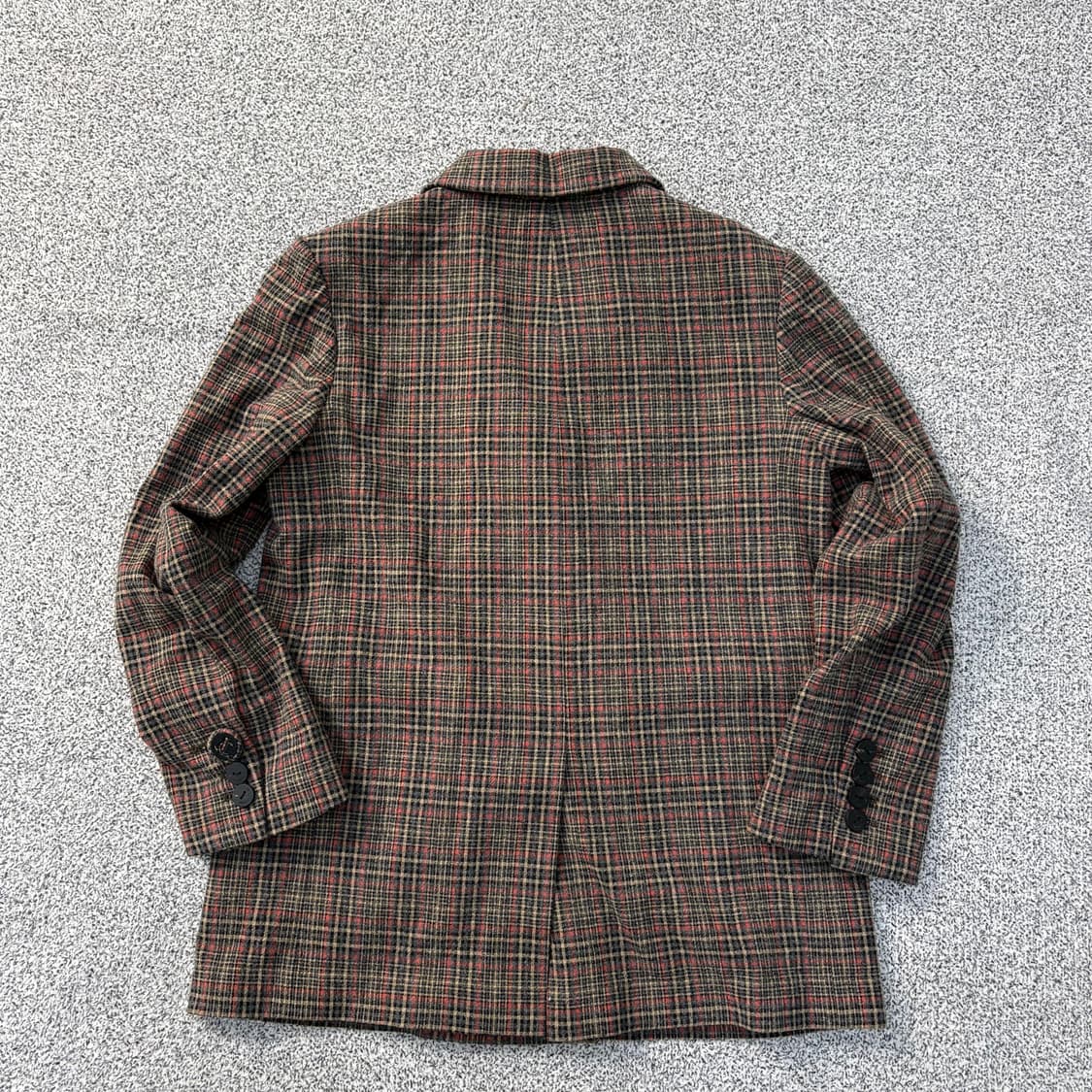 82 쥬시꾸뛰르 여성 울 체크 더블 자켓 0319J 상품이미지3