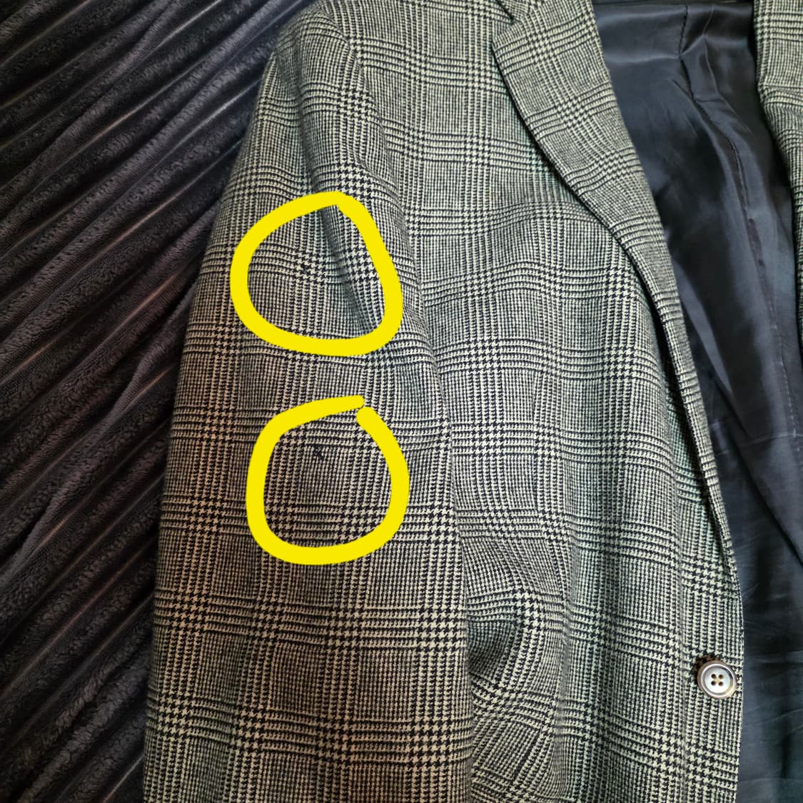 폴로 이태리메이드 글렌체크 3피스 수트 브라운 44R 상품이미지9