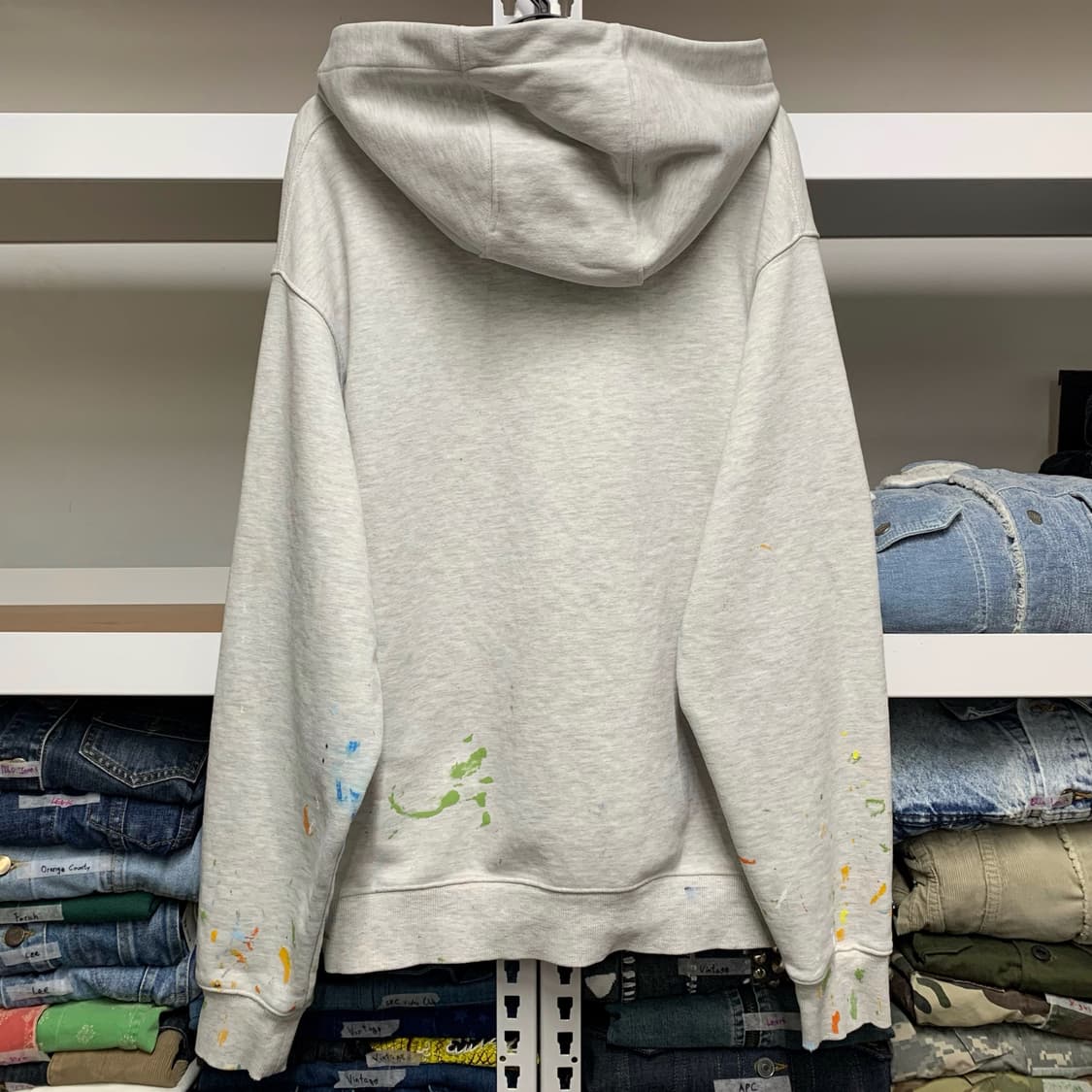 [M] Lee 더티 페인팅 후디 상품이미지3