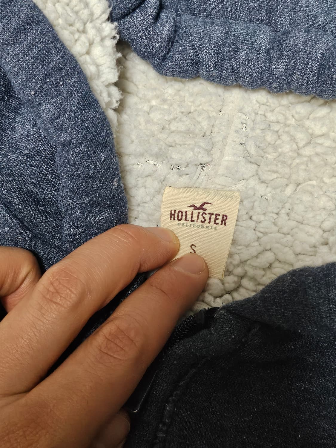 홀리스터 아방핏 미드파일 후드 집업 S 상품이미지2