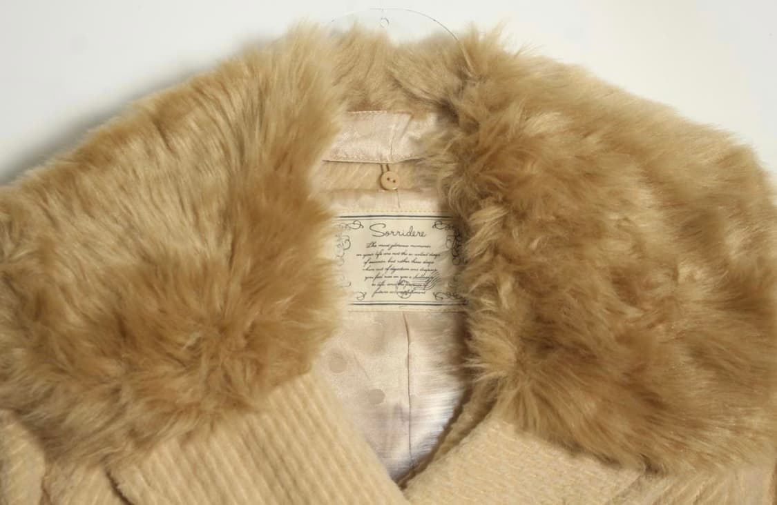 SORRIDERE 갸루 라떼갸루 퍼자켓 퍼코트 퍼후드 로맨틱 모리걸 상품이미지2