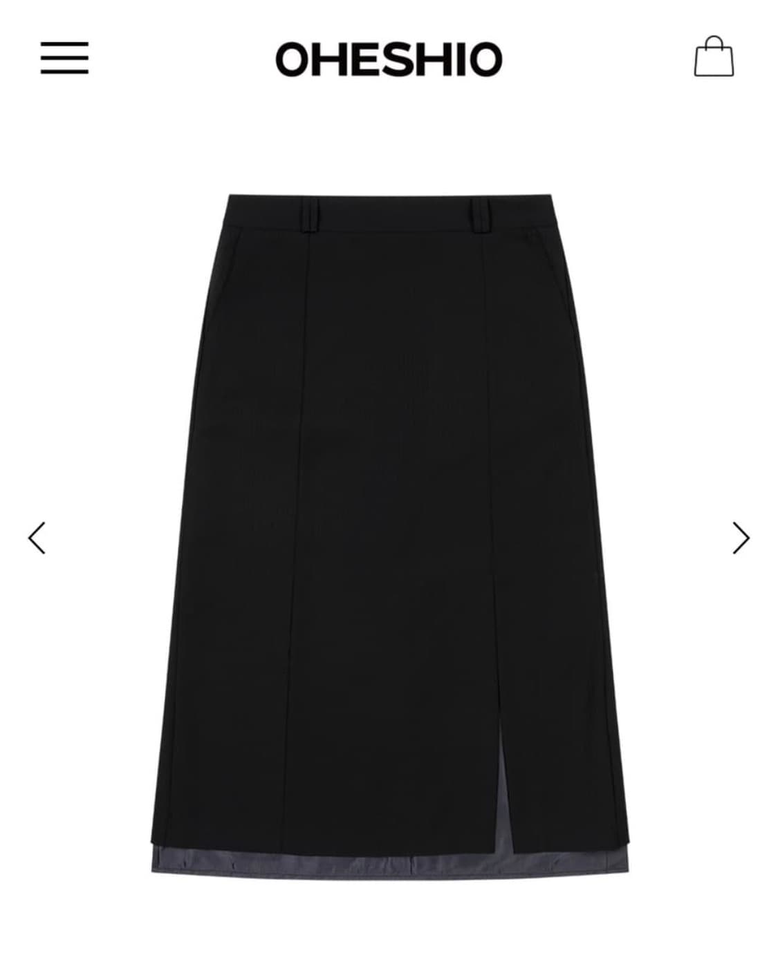 오헤시오 레이어드 롱스커트 네이비 1사이즈 상품이미지1