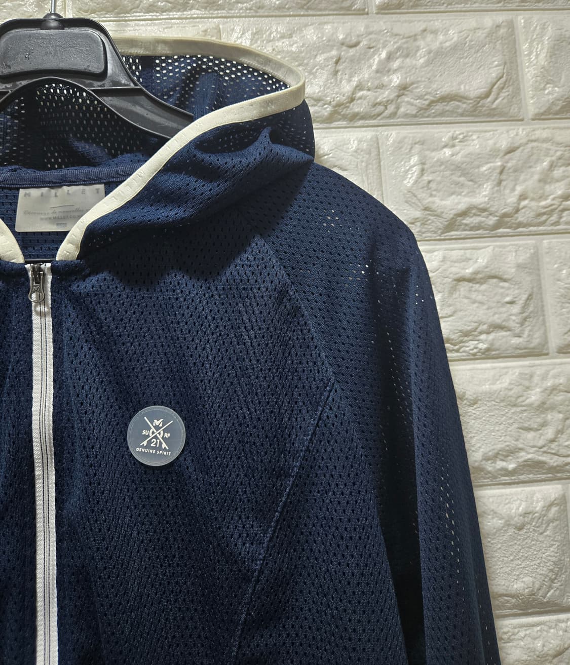 밀레 매쉬 후드집업 자켓 100 상품이미지2