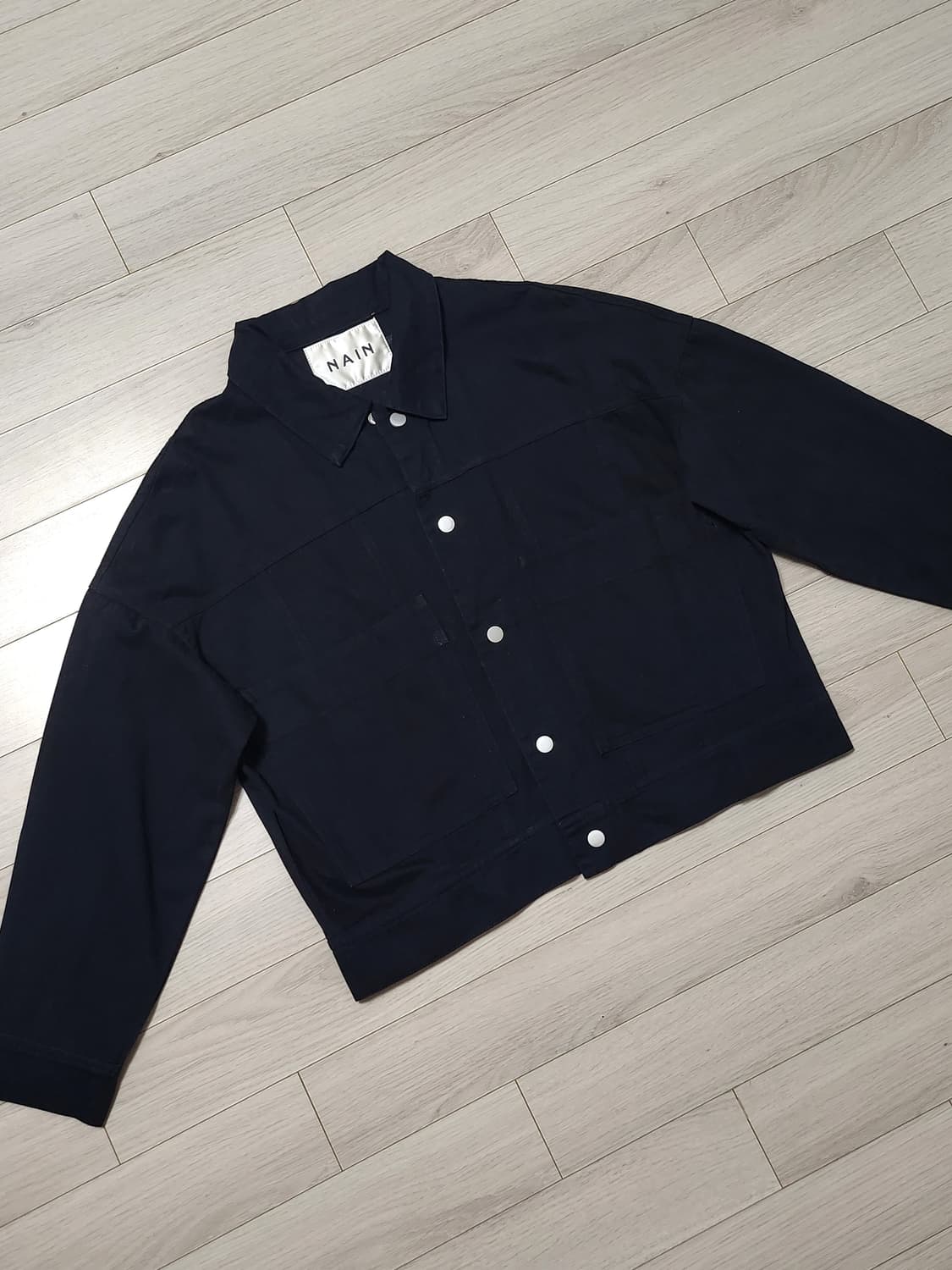 NAIN 나인 블랙 자켓 봄 간절기 자켓 면자켓 상품이미지2