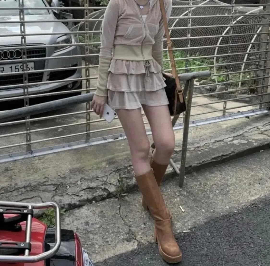 Babymetalclub 코튼캔디 셋업 베이지 상품이미지1