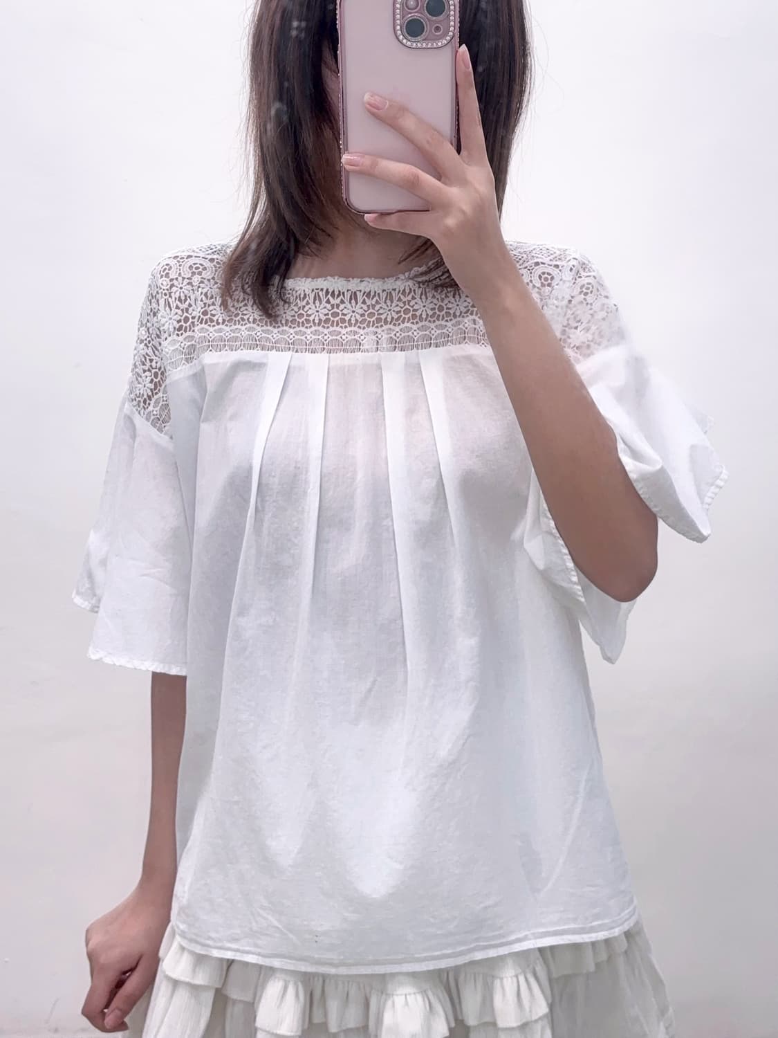 earth music&ecology 어스뮤직 달천깔 모리걸 프릴 블라우스 상품이미지3