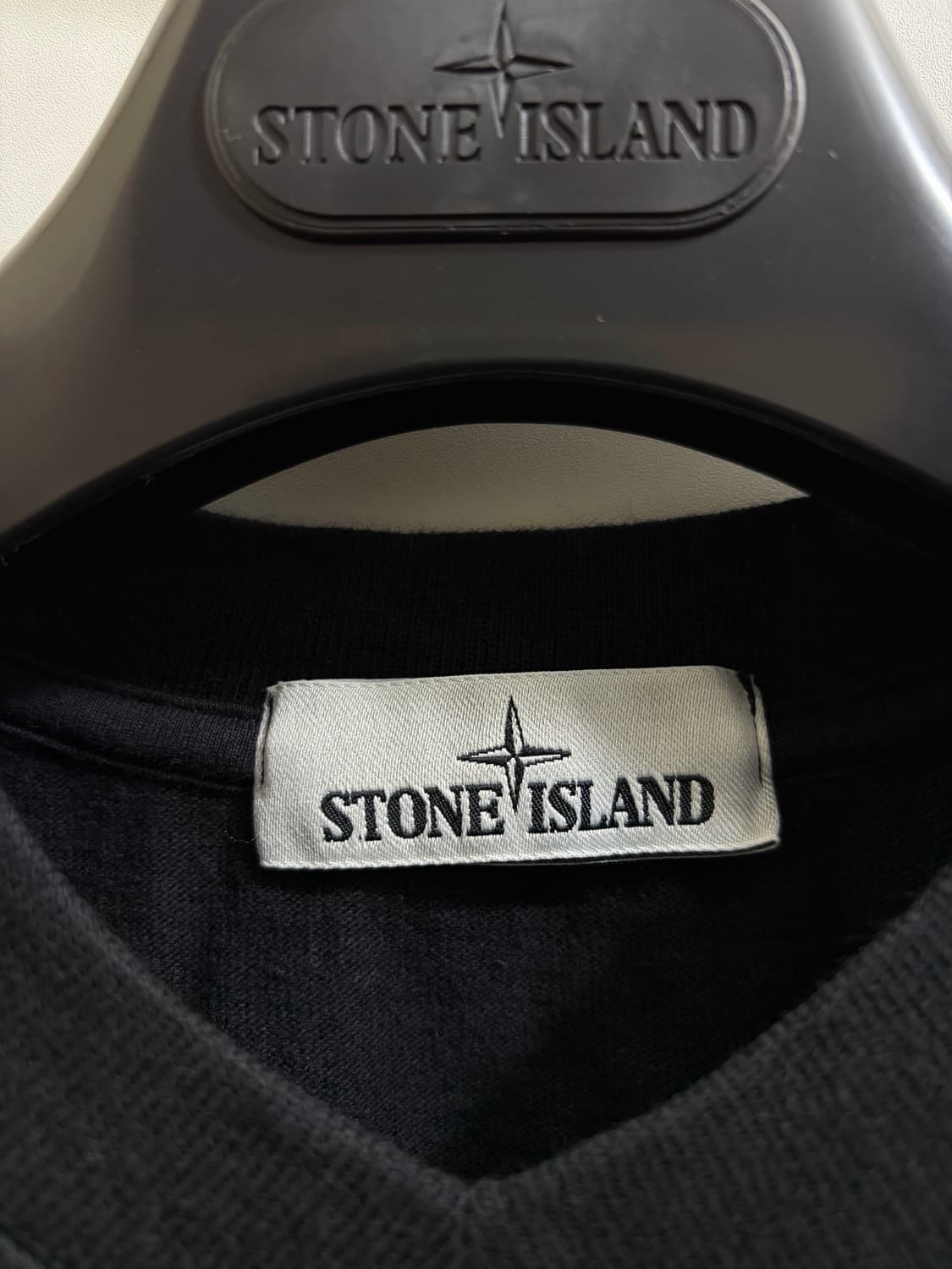 스톤아일랜드 정품 브이넥 긴팔티 블랙 상품이미지5