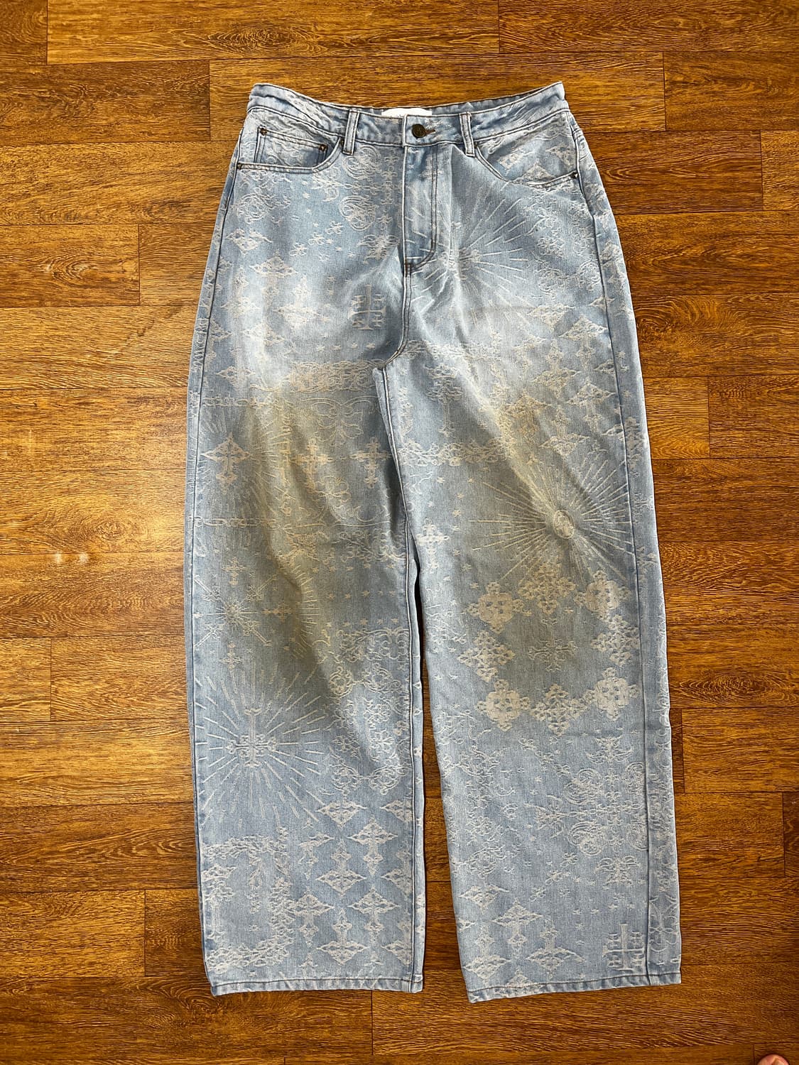 언타이틀드 아트웍스 자콰드 데님 팬츠/ L 상품이미지2