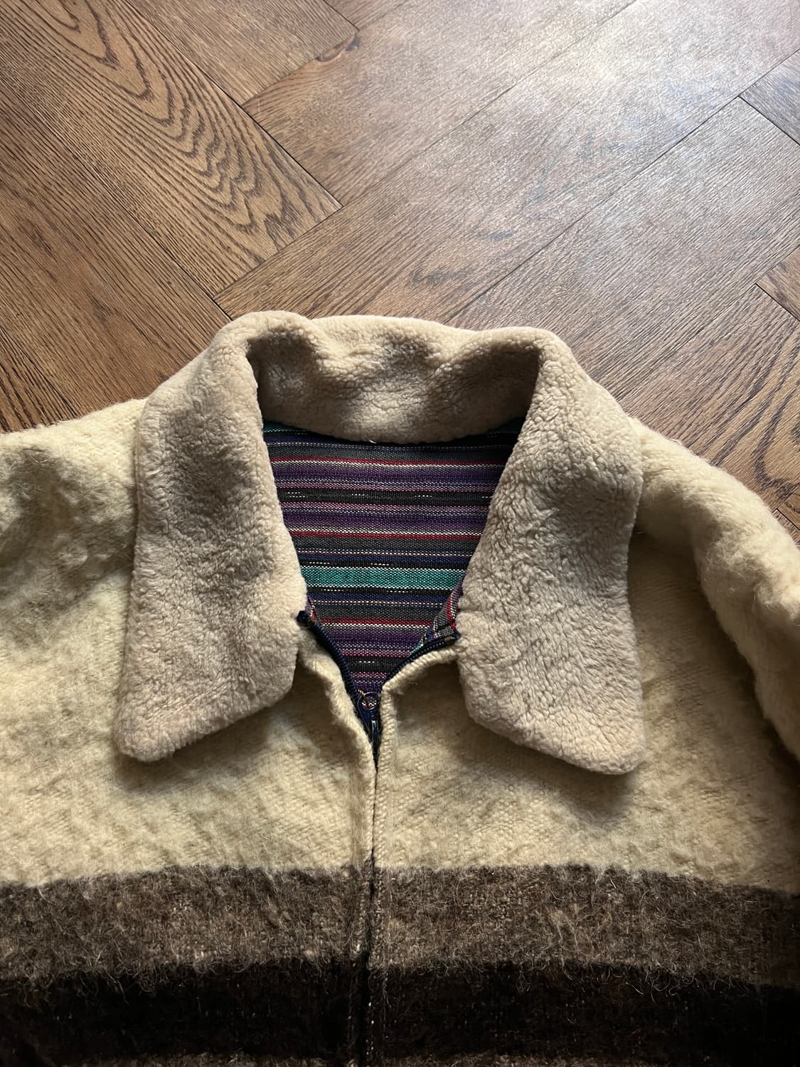 [L]90's 빈티지 네이티브 패턴 코트 자켓 상품이미지2