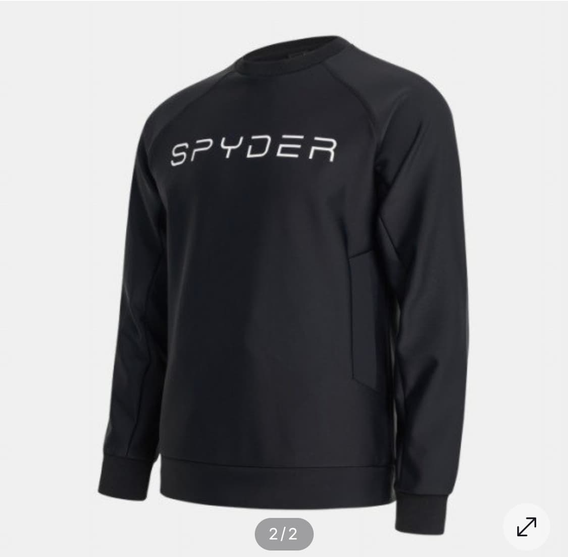 스파이더 안감기모 프론트 레터링 로고 맨투맨 남성 100사이즈 상품이미지1