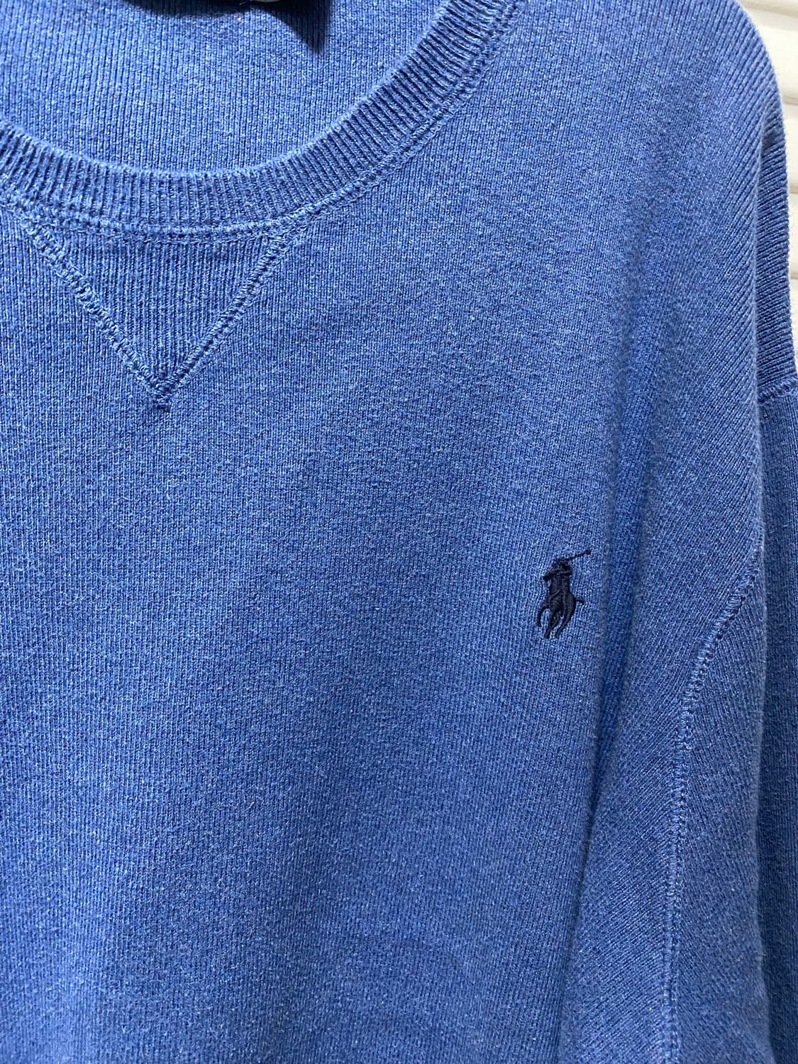 폴로 니트 맨투맨 블루컬러 상품이미지2