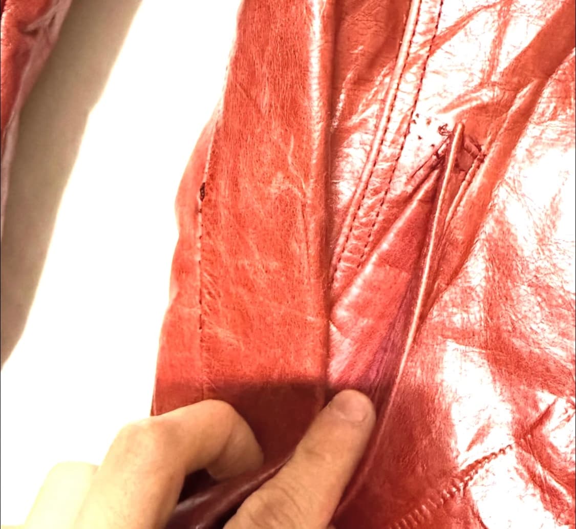 ASM - 하이넥 레더 자켓 상품이미지2