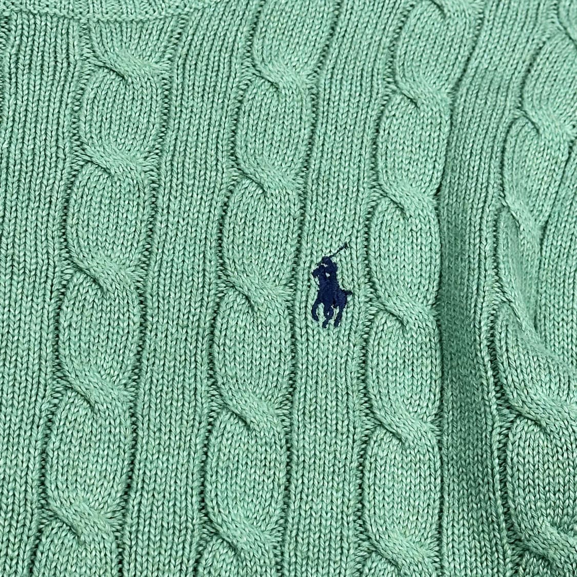 폴로 랄프로렌 클래식 케이블 니트 그린 L 상품이미지3