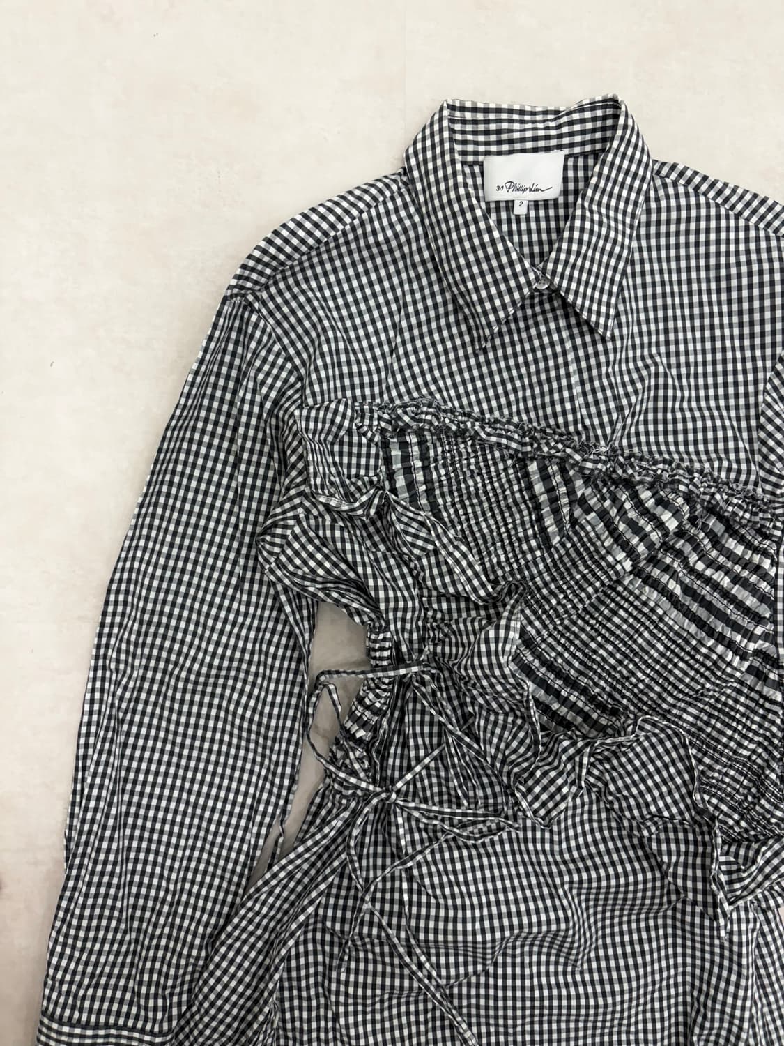 3.1 phillip lim check shirring dress 상품이미지3