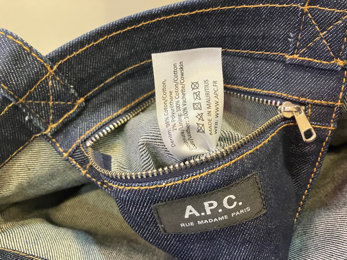 아페쎄 악셀 로고 데님 토트백 상품이미지7