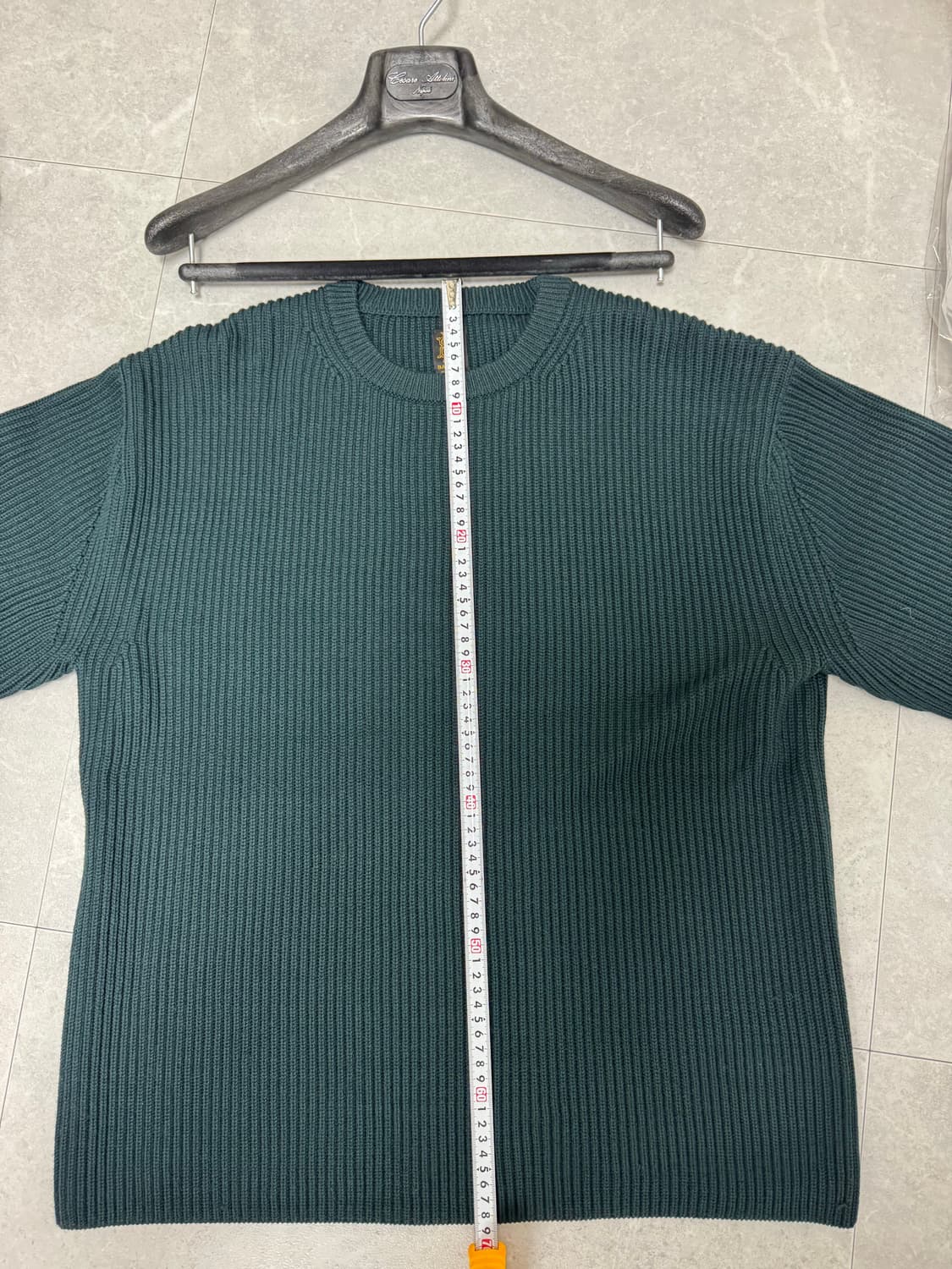 바토너 batoner 시그니처 크루넥 니트 딥그린 포레스트 3사이즈 상품이미지5