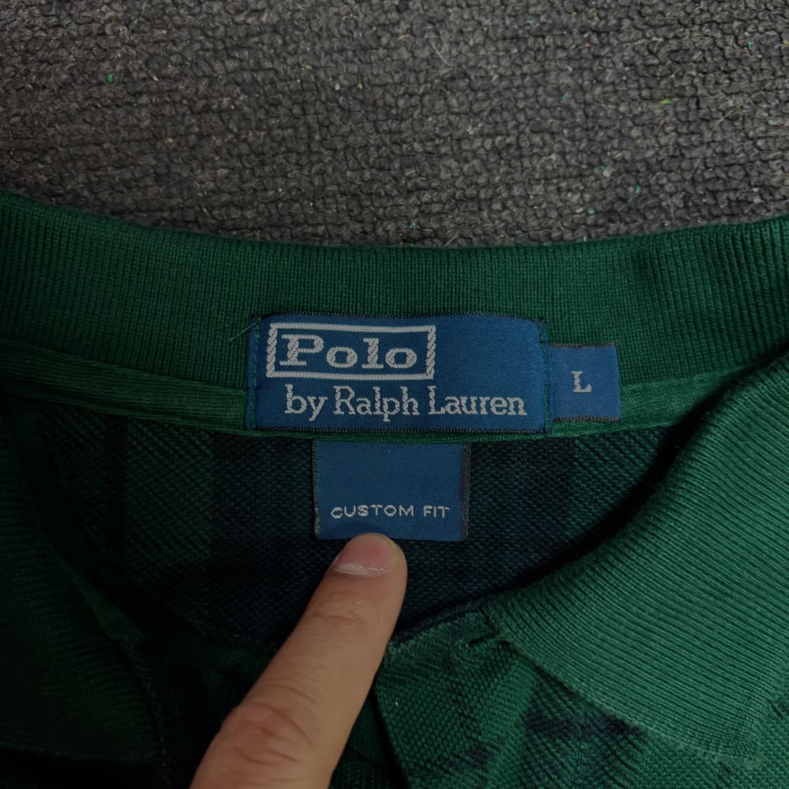 폴로 블랙워치 빅포니 반팔 PK티 커스텀핏 L 상품이미지6