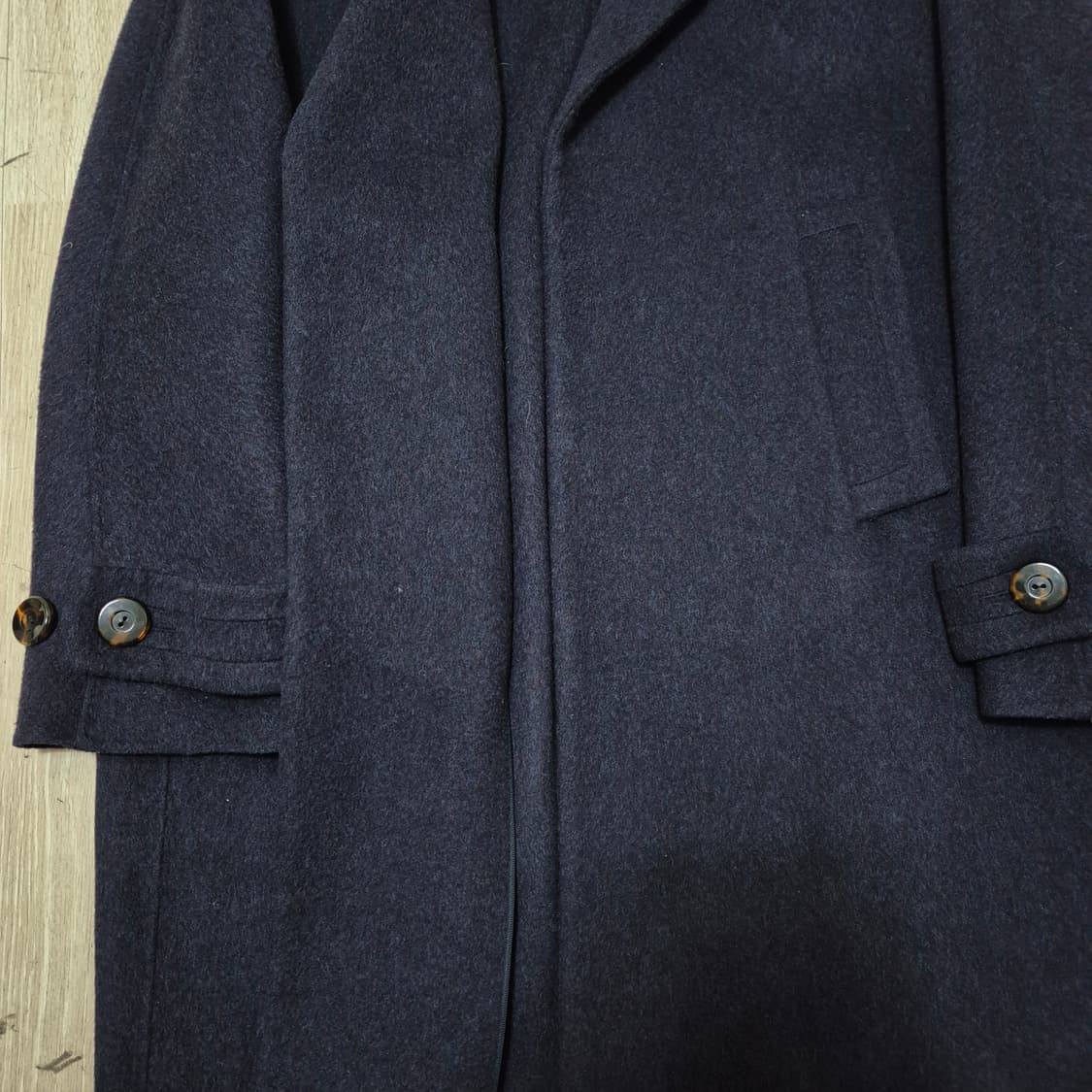 한섬 시스템 여성 핸드메이드 모직 캐시미어 코트 82-94-160 상품이미지4