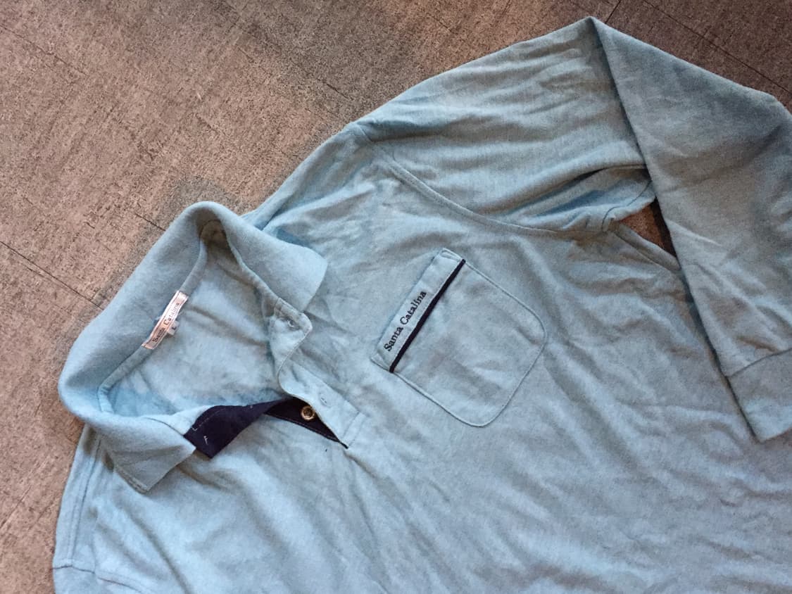 일본빈티지 Santacatalina 올드스쿨아메카지 혁오충 카라폴로티셔츠 상품이미지2